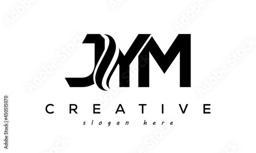 Letter JYM creative logo design vector	 photo