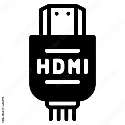 hdmi glyph icon