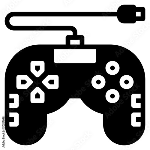 joystick glyph icon