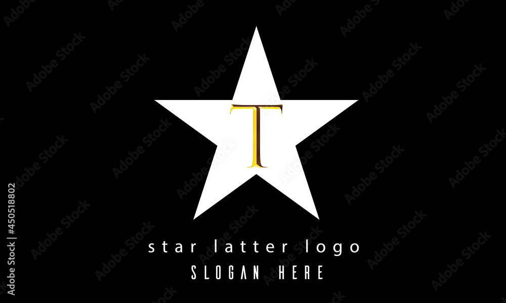 Obraz premium T star latter logo