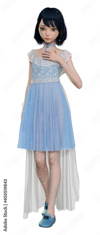 3D Rendering Doll Character on White 3D Rendering Doll Character on White