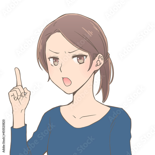 怒っている女性_指摘