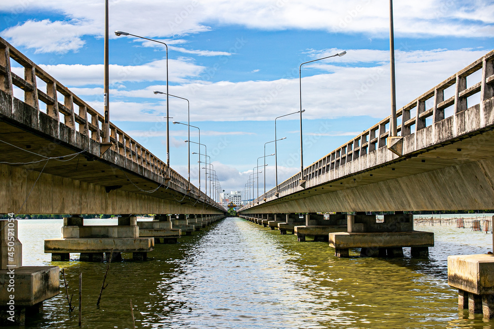 bridge over the river in the morning bridge over the river in the morning