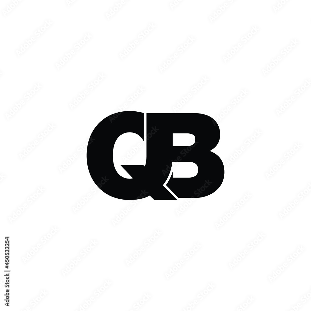 Letter QB simple logo design vector Letter QB simple logo design vector