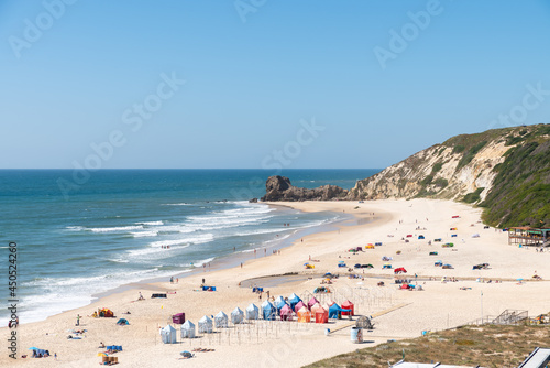 Paredes da Vit  ria beach in the municipality of Alcoba  a  Portugal