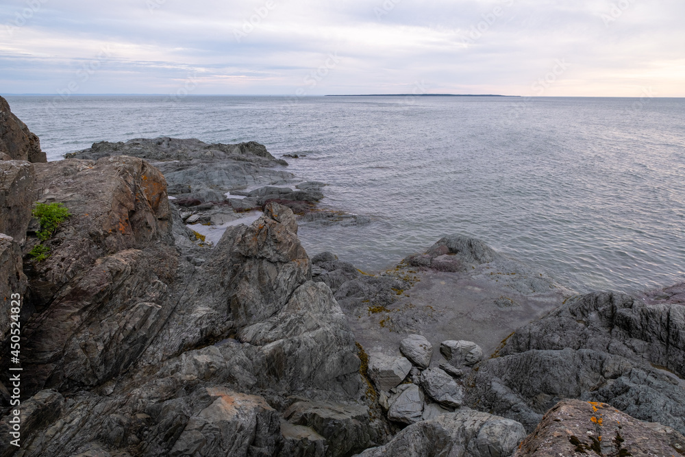 Coastal rocky beach