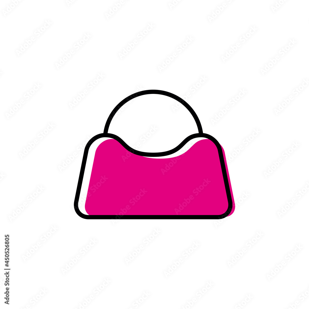 Woman handbag logo design template Woman handbag logo design template