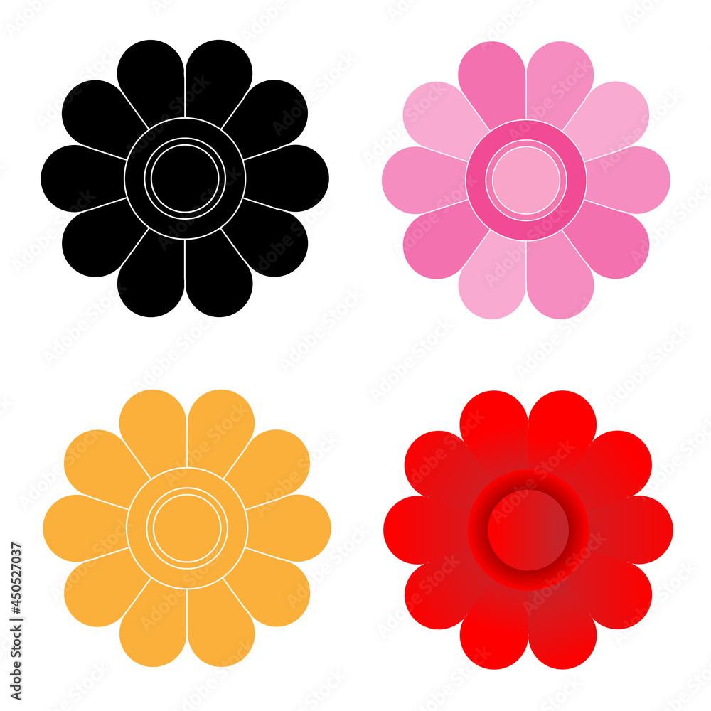 flower petals on whiite background flower petals on whiite background