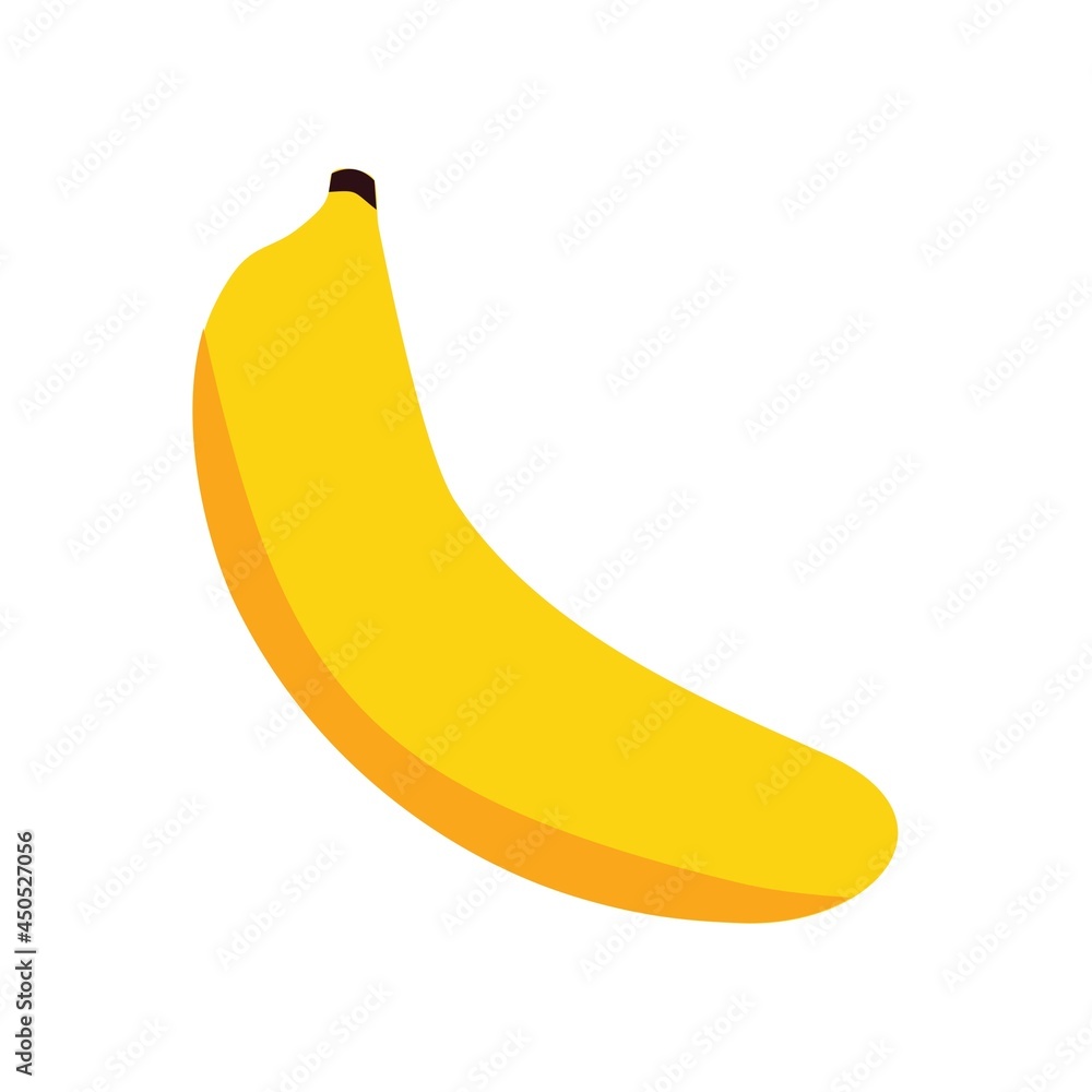 image of a banana on a white background