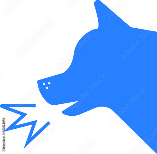 Dog Barking icon. Guard dog icon