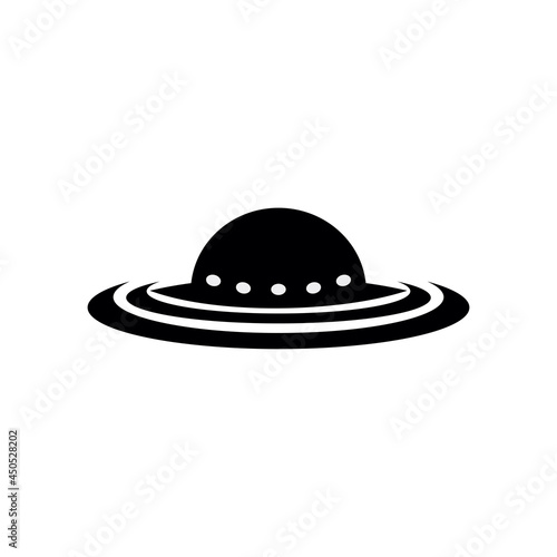 UFO icon logo design template