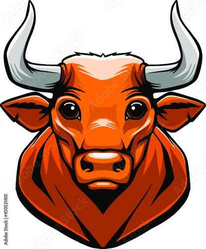 Red bull isolated illustration logo