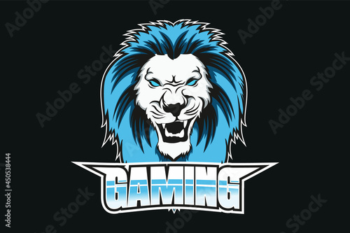 lion logo e sport gaming