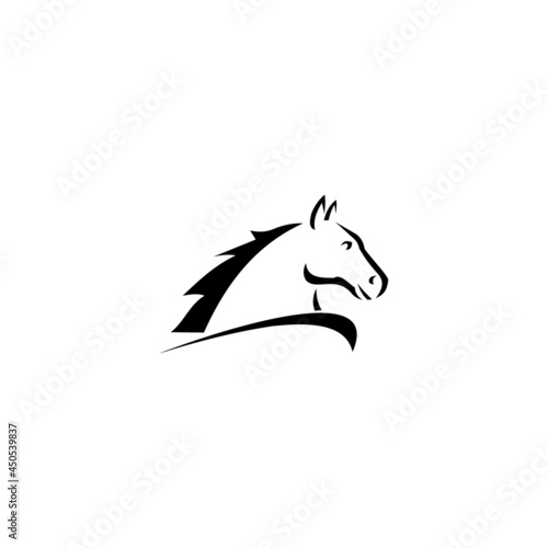 Fototapeta Naklejka Na Ścianę i Meble -  Horse Logo Template icon illustration design Vector