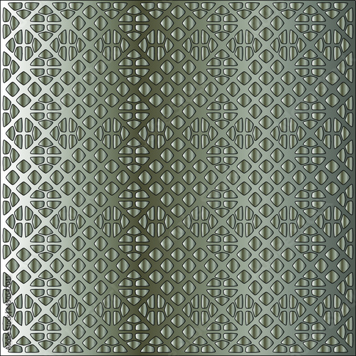 Metal mandala. Steel industrial polished pattern