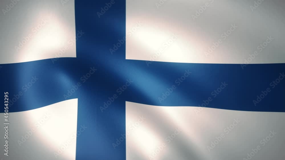 National Flag of Finland Waving in the Wind (LOOP) National Flag of Finland Waving in the Wind (LOOP)