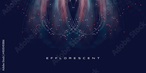 Fiber optics, data transformation vector background. big data technology, future of internet vector background design. Cyber circuit future technology background.