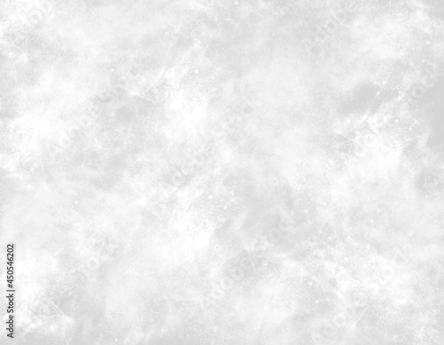 Old white shabby plain background with scratches.