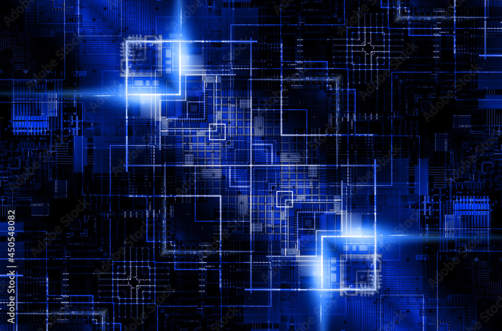 Technology concept, abstract illustration background	