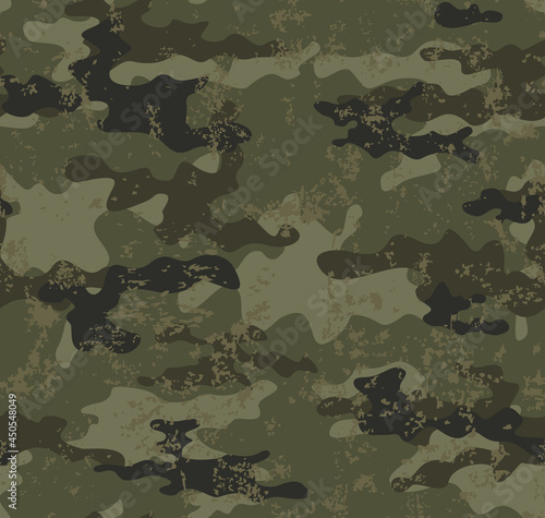 
Woodland camouflage texture, clothing texture repeat, green background, modern illustration