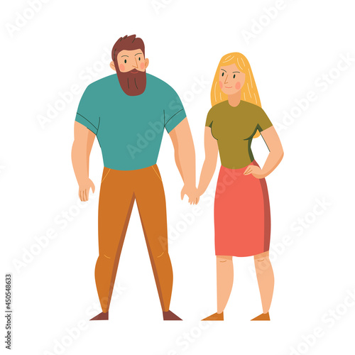 Flat Couple Illustration