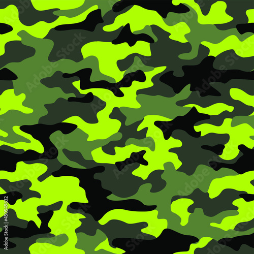 Texture military camouflage seamless pattern. Abstract army and hunting endless ornament for fabric and fashion textile print. Vector background.