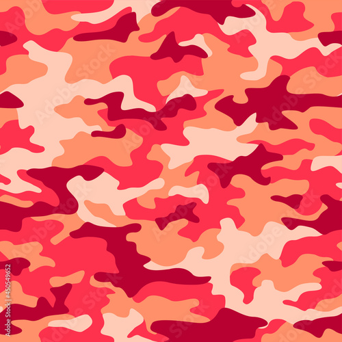 Texture military camouflage seamless pattern. Abstract army and hunting endless ornament for fabric and fashion textile print. Vector background. © Алексей Панков