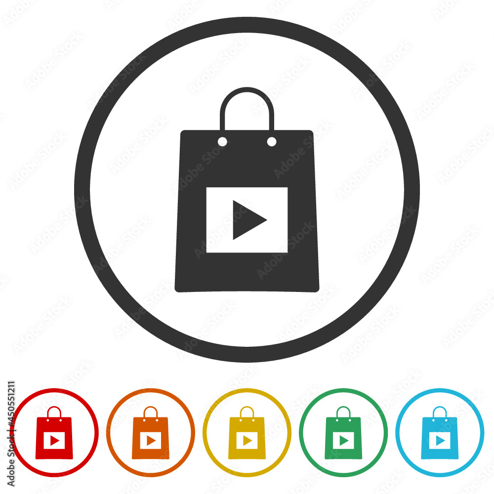 Music store ring icon isolated on white background Music store ring icon isolated on white background