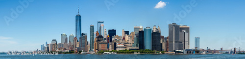 Photography New York City Skyline taken from the Staten Island Ferry