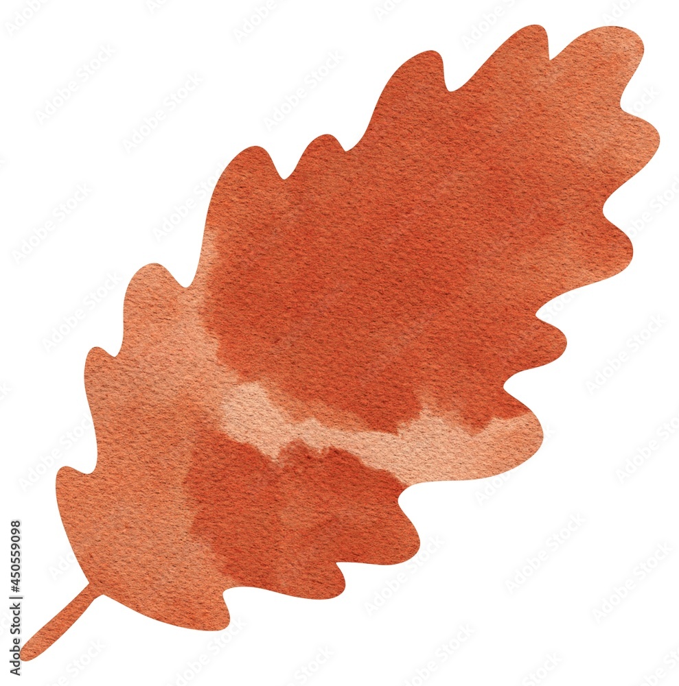 Hand drawing abstract watercolor autumn leaves silhouette. Use for poster, print, postcard, card, pattern, wedding, birthday, festival, celebration, fabric, textile Hand drawing abstract watercolor autumn leaves silhouette. Use for poster, print, postcard, card, pattern, wedding, birthday, festival, celebration, fabric, textile