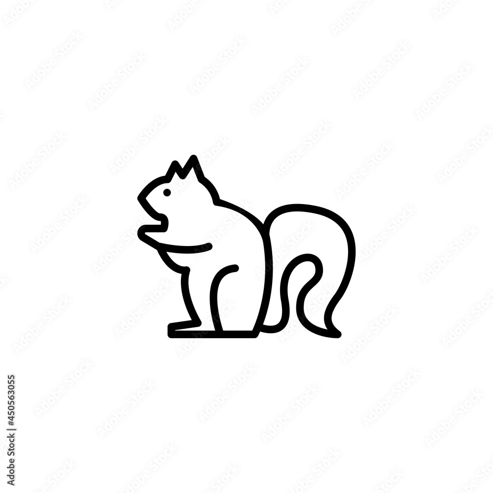Animal squirrel icon logo vector Animal squirrel icon logo vector