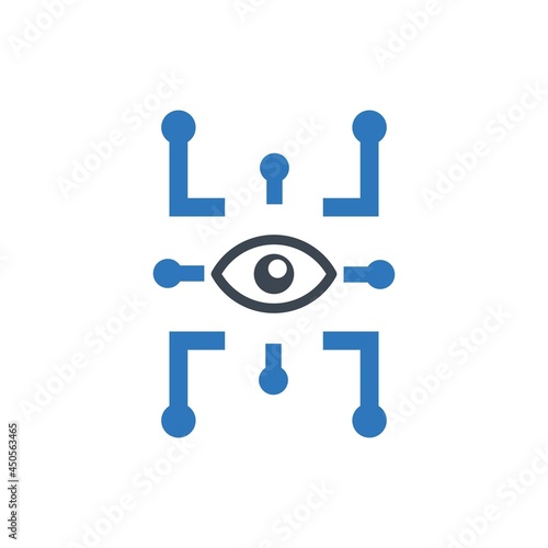 Eye identification icon