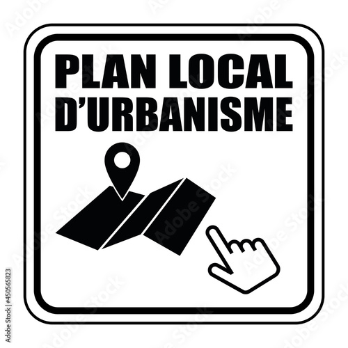 Logo plan local d'urbanisme.
