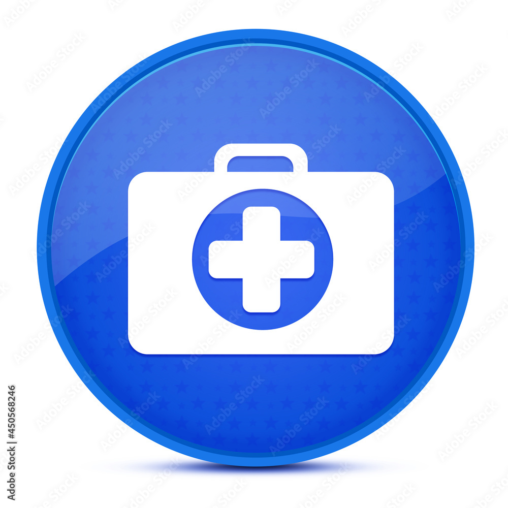 Medicine Bag aesthetic glossy blue round button abstract Medicine Bag aesthetic glossy blue round button abstract