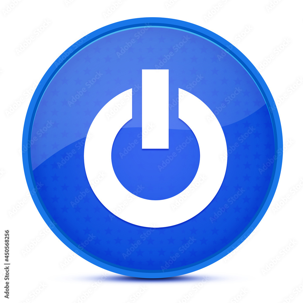 Engine Start aesthetic glossy blue round button abstract Engine Start aesthetic glossy blue round button abstract