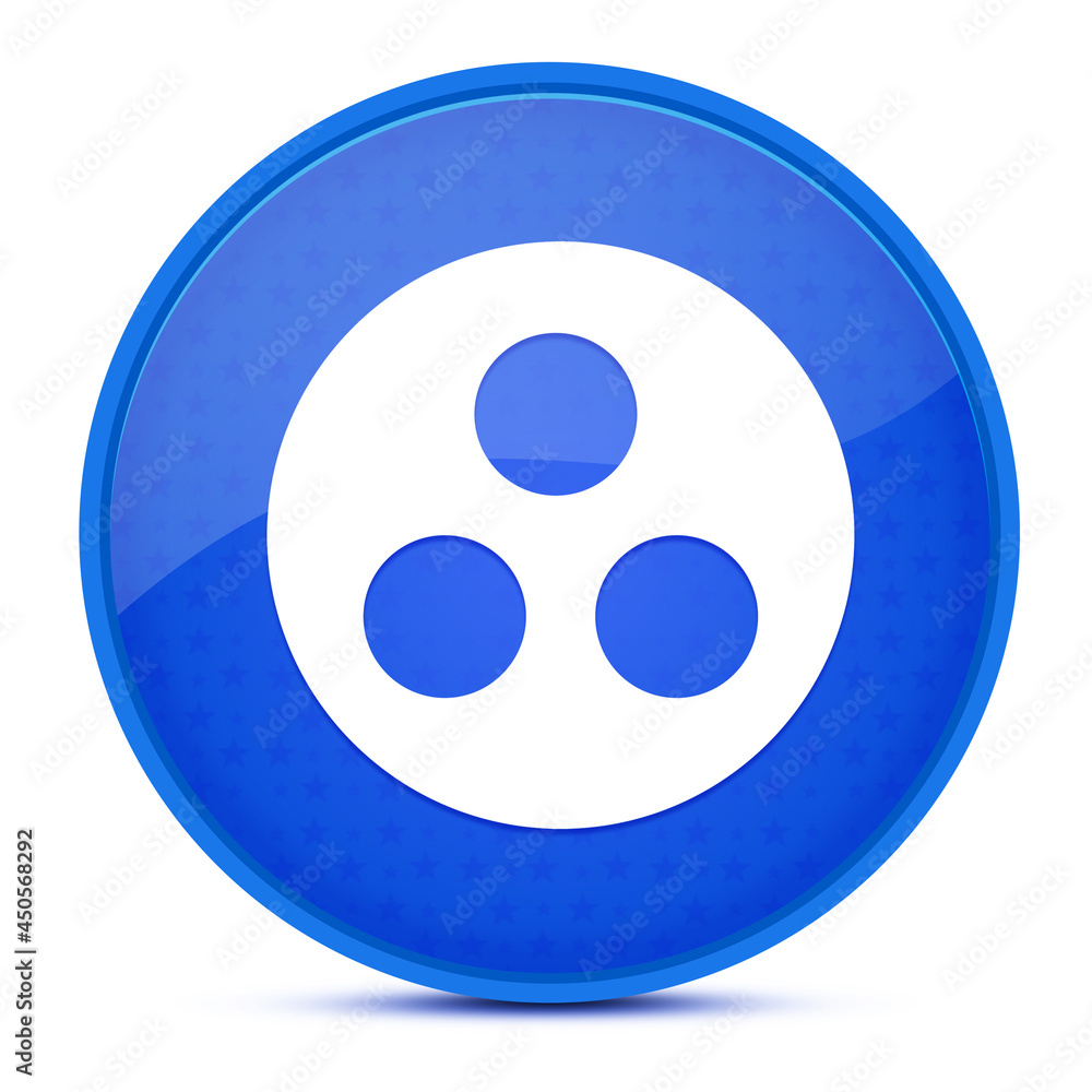 Group work aesthetic glossy blue round button abstract Group work aesthetic glossy blue round button abstract