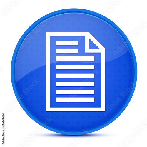 Quote page aesthetic glossy blue round button abstract