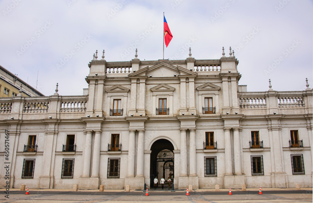 Palacio de La Moneda, the presidential palace, Santiago, Chile
