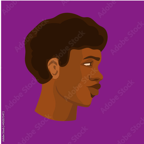 black man fro 