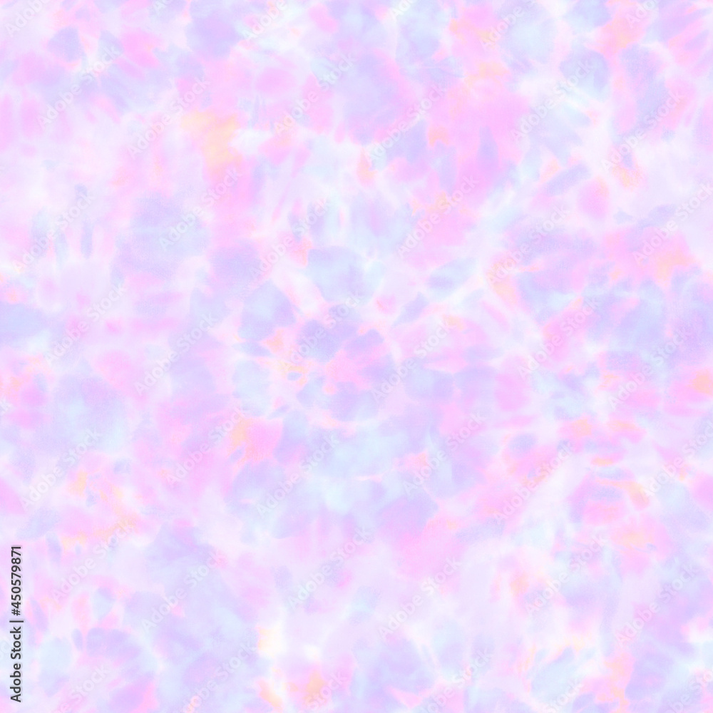 Tie dye shibori seamless pattern. Watercolour abstract texture.