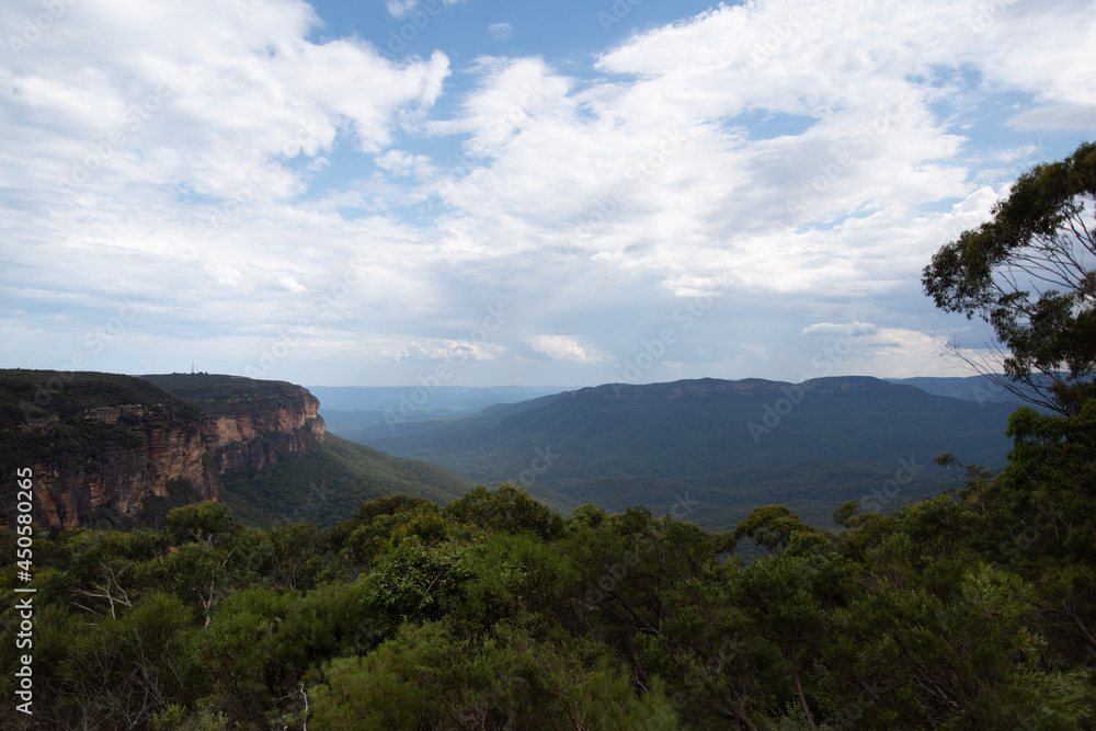 clouds over the mountains