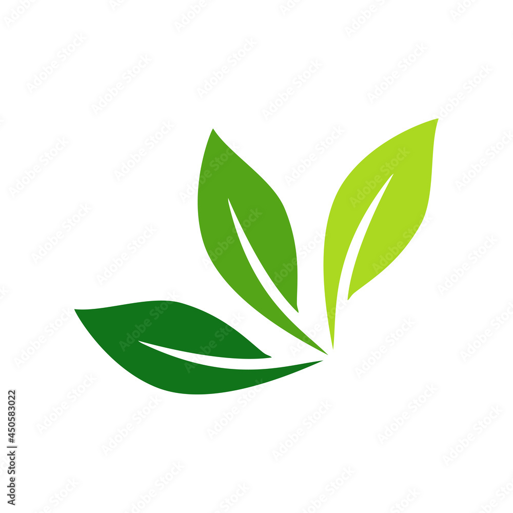 Green leaf logo Green leaf logo