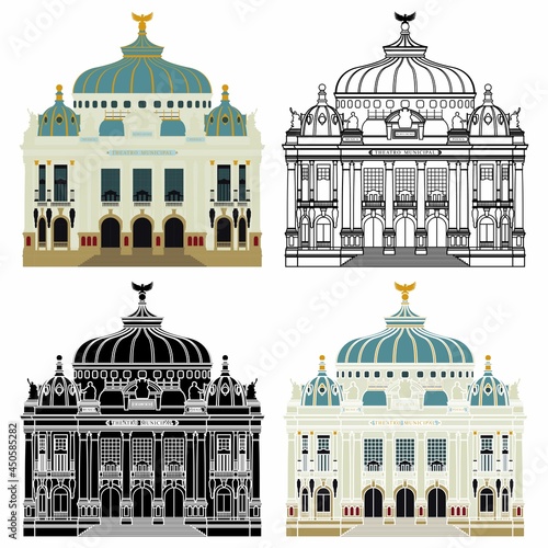 Municipal Theater of Rio de Janeiro, Brazil