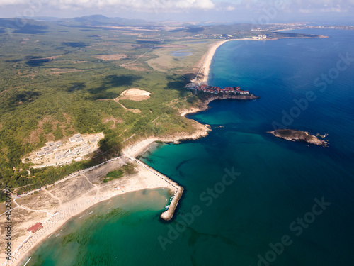 Aerial view of Arkutino region near resort of Dyuni, Bulgaria