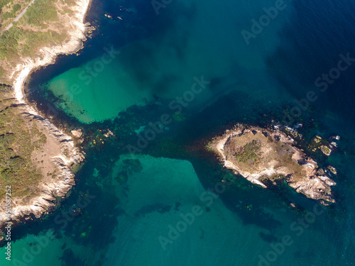 Aerial view of Arkutino region near resort of Dyuni, Bulgaria