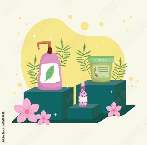 floral skincare products