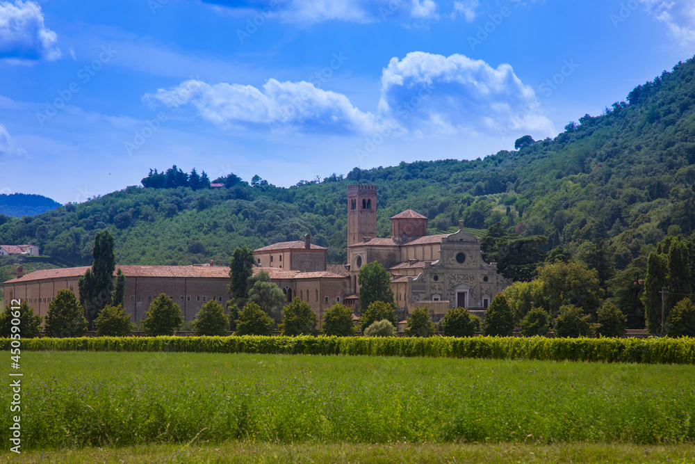  view of the abbey of Praglia , the province of Padua