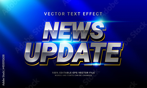 News update editable text style effect themed news report