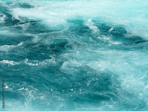Icy glacial water