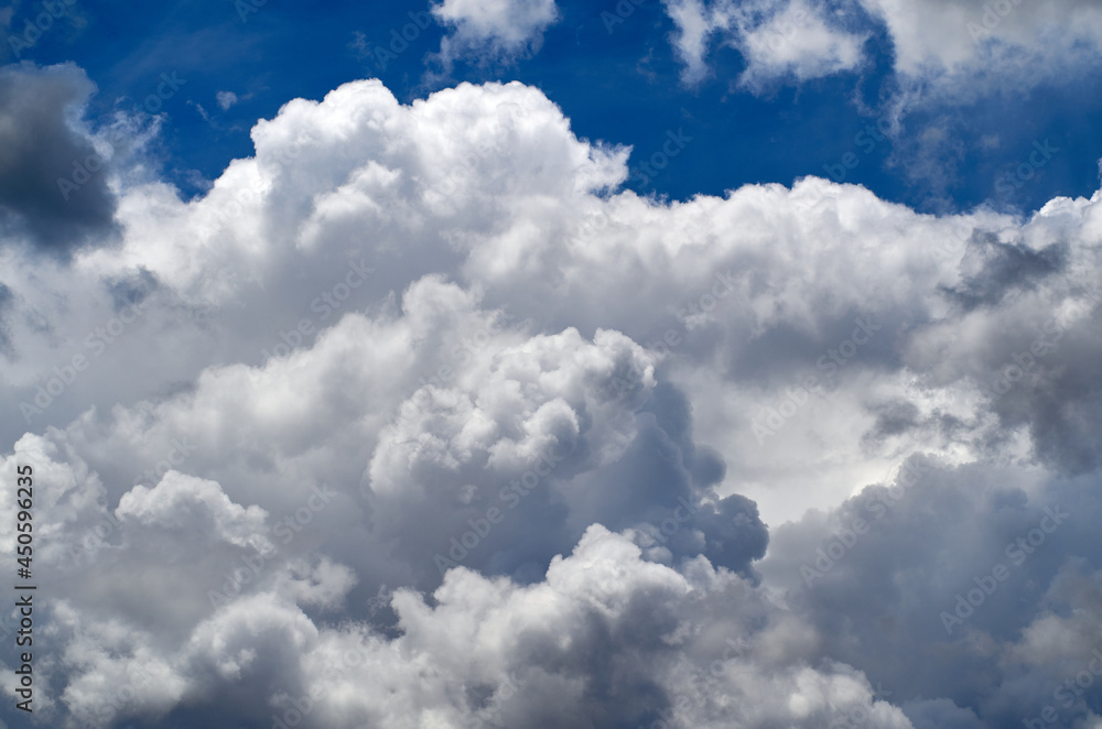 Blue sky with fluffy clouds Blue sky with fluffy clouds